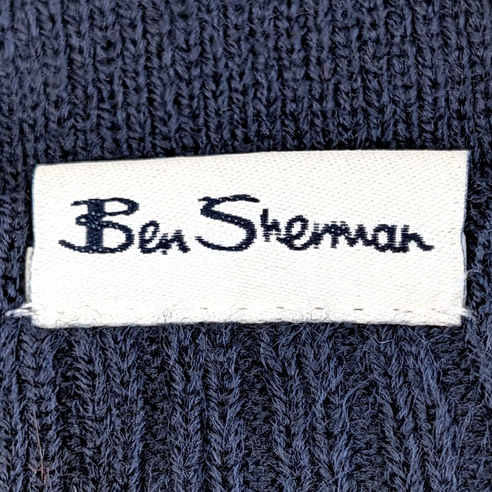Ben Sherman Mens 3 Pack Knit Cuffed Beanie Hats Black Navy Grey New - Picture 13 of 14